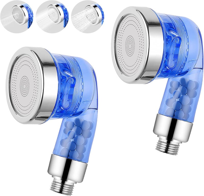 Garaook Blue Shampoo Bowl Sprayer Head with Filter, 2PCS Sprayer Head for Portable Salon Sink, 3 Sprayer Modes and High Pressure - Image 1